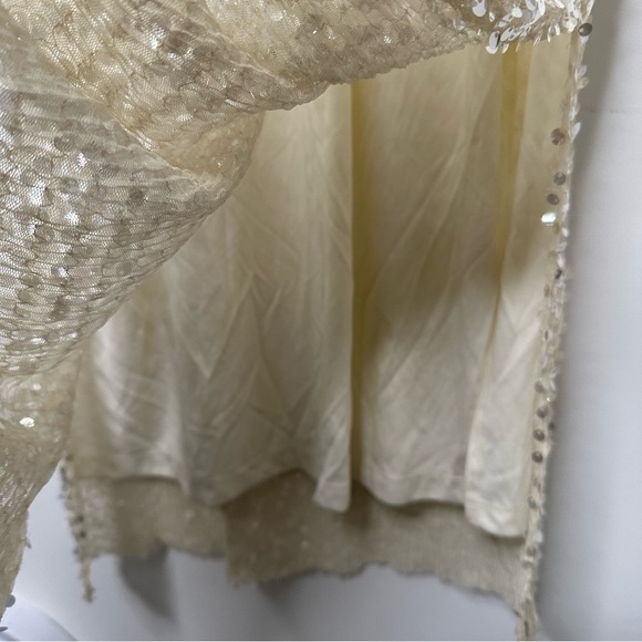 Zara champagne sequence maxi dress - Picture 9 of 16